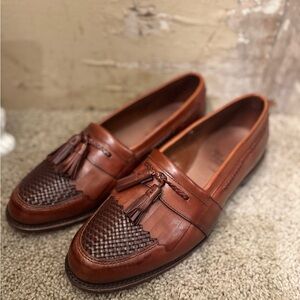 Allen Edmonds Chestnut Leather Loafers with Tassels